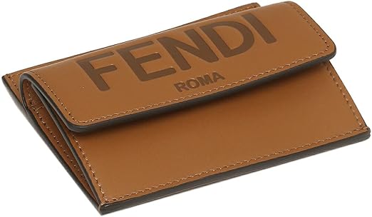 フェンディ レザー ロゴ ROMA カードケース 8M0423 FENDI - 美品 フェンディ ロゴ ROMA カードケース 名刺入れ